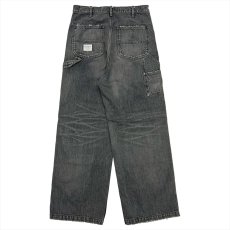 画像2: DAIRIKU/Vintage Washed Painter Denim Wide Pants（Black）［ヴィンテージ加工ペインターデニムワイドパンツ-25秋冬］ (2)