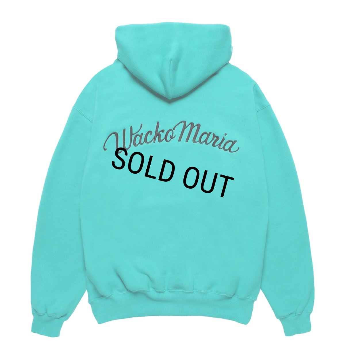 画像1: WACKO MARIA/MIDDLE WEIGHT HOODED SWEAT SHIRT（MINT）［プルオーバーパーカー-25秋冬］ (1)