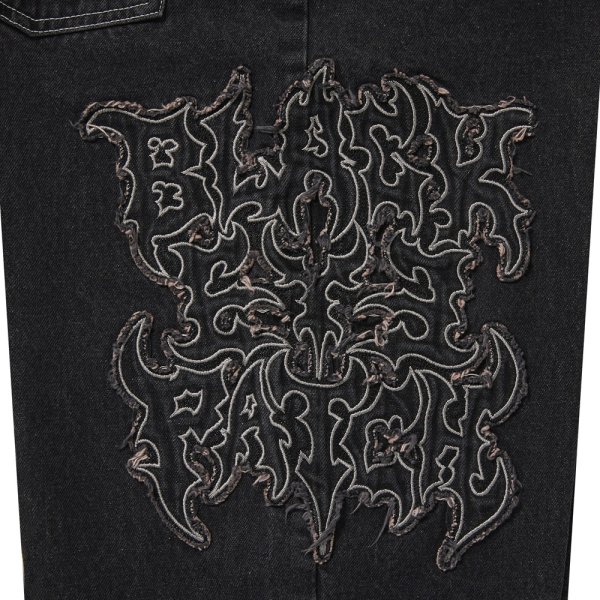 画像3: BlackEyePatch/METAL LOGO EXTRA BAGGY JEANS（BLACK）