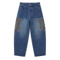 BlackEyePatch/METAL LOGO EXTRA BAGGY JEANS（INDIGO）