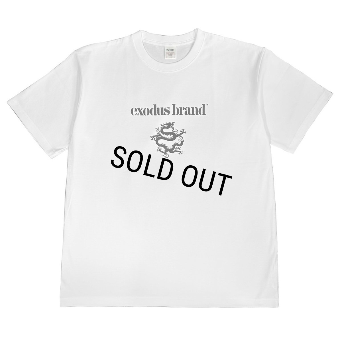 画像1: exodus/exodus brand Logo T SHIRT（WHITE）［プリントT-25秋冬］ (1)