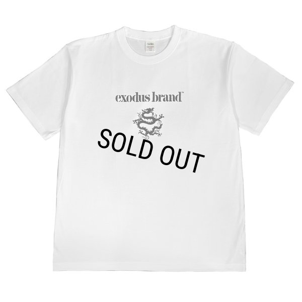 画像1: exodus/exodus brand Logo T SHIRT（WHITE）［プリントT-25秋冬］