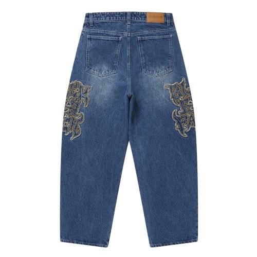 他の写真2: BlackEyePatch/METAL LOGO EXTRA BAGGY JEANS（INDIGO）
