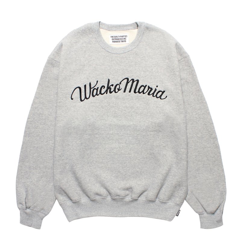画像1: WACKO MARIA/MIDDLE WEIGHT SWEAT SHIRT（GRAY）［クルーネックスウェット-25秋冬］