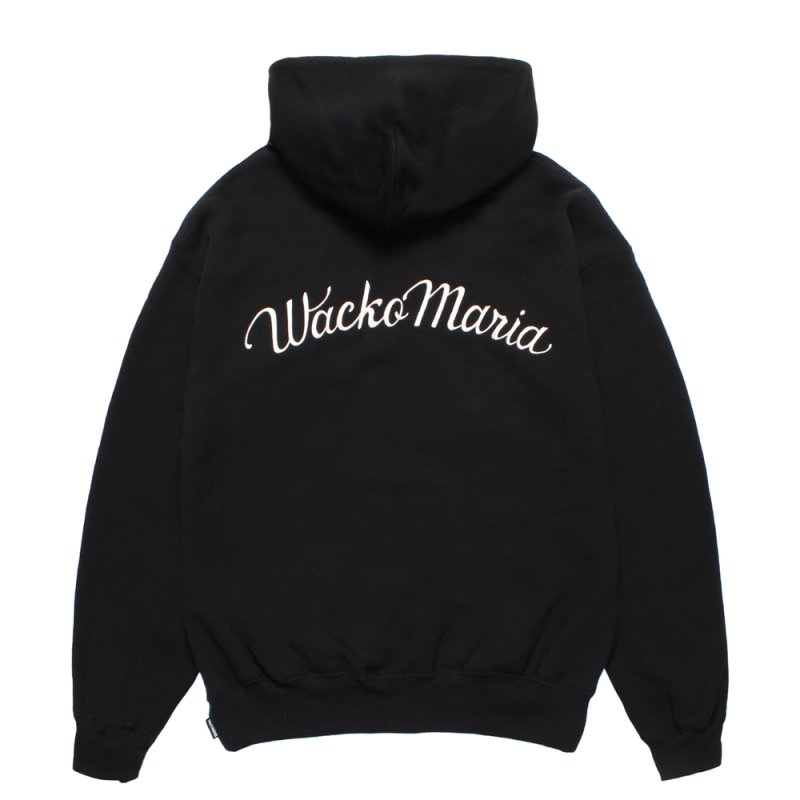 画像2: WACKO MARIA/MIDDLE WEIGHT HOODED SWEAT SHIRT（BLACK）［プルオーバーパーカー-25秋冬］