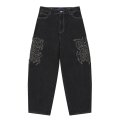 BlackEyePatch/METAL LOGO EXTRA BAGGY JEANS（BLACK）