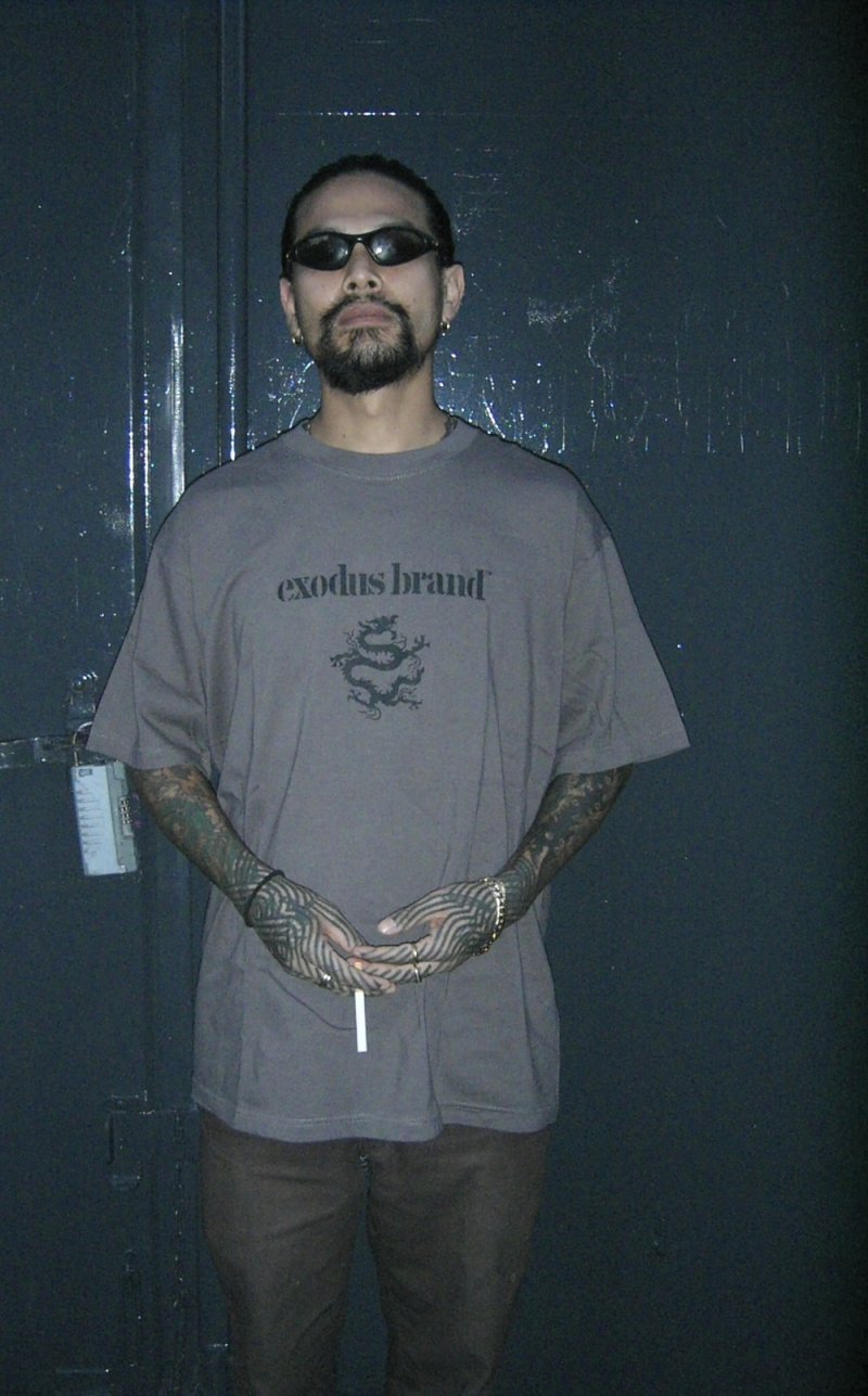 画像2: exodus/exodus brand Logo T SHIRT（GRAY）［プリントT-25秋冬］