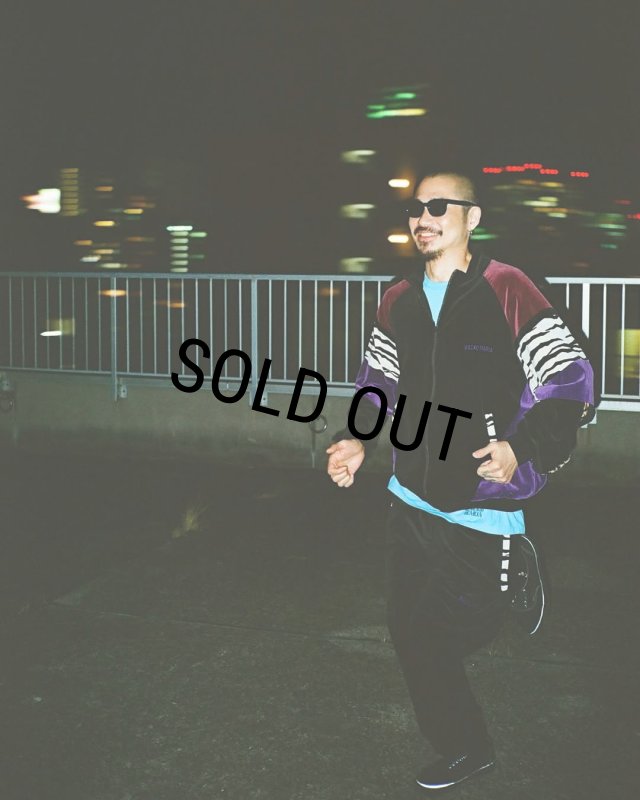 WACKO MARIA/VELVETEEN TRACK JACKET（BLACK）［ベルベッティーン