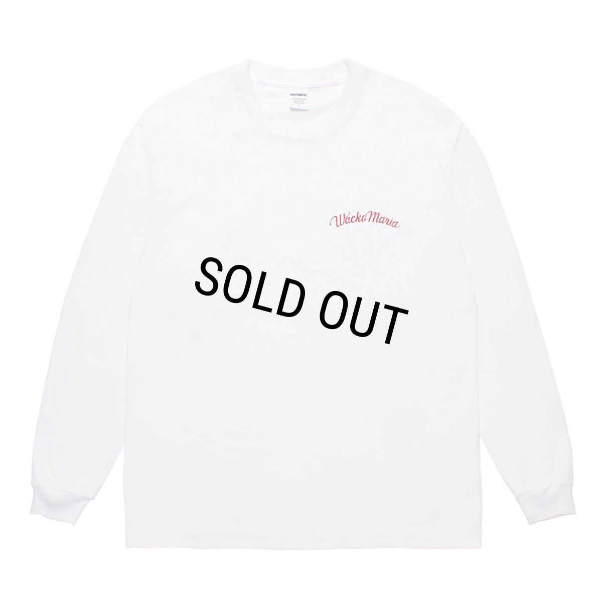 画像2: WACKO MARIA/WASHED HEAVY WEIGHT LONG SLEEVE T-SHIRT（WHITE）［プリント長袖T-25秋冬］ (2)