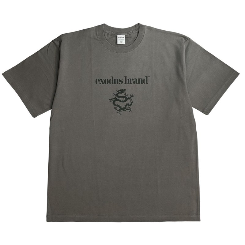 画像1: exodus/exodus brand Logo T SHIRT（GRAY）［プリントT-25秋冬］