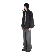 画像4: DAIRIKU/Vintage Washed Painter Denim Wide Pants（Black）［ヴィンテージ加工ペインターデニムワイドパンツ-25秋冬］ (4)