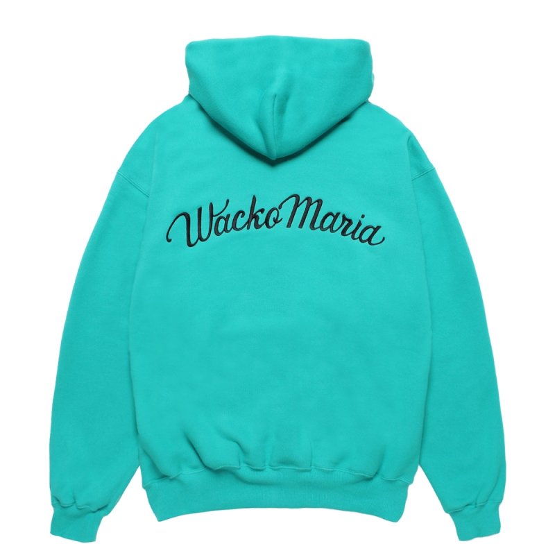画像2: WACKO MARIA/MIDDLE WEIGHT HOODED SWEAT SHIRT（MINT）［プルオーバーパーカー-25秋冬］