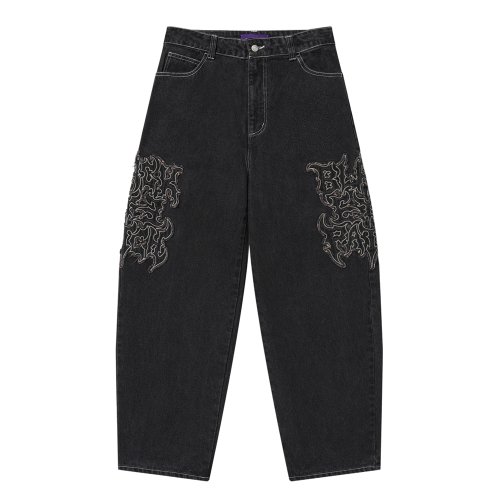 他の写真1: BlackEyePatch/METAL LOGO EXTRA BAGGY JEANS（BLACK）