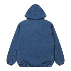 画像2: BlackEyePatch/METAL LOGO HOODED DENIM JACKET（INDIGO） (2)