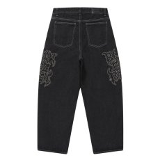 画像2: BlackEyePatch/METAL LOGO EXTRA BAGGY JEANS（BLACK） (2)