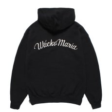 画像1: WACKO MARIA/MIDDLE WEIGHT HOODED SWEAT SHIRT（BLACK）［プルオーバーパーカー-25秋冬］ (1)