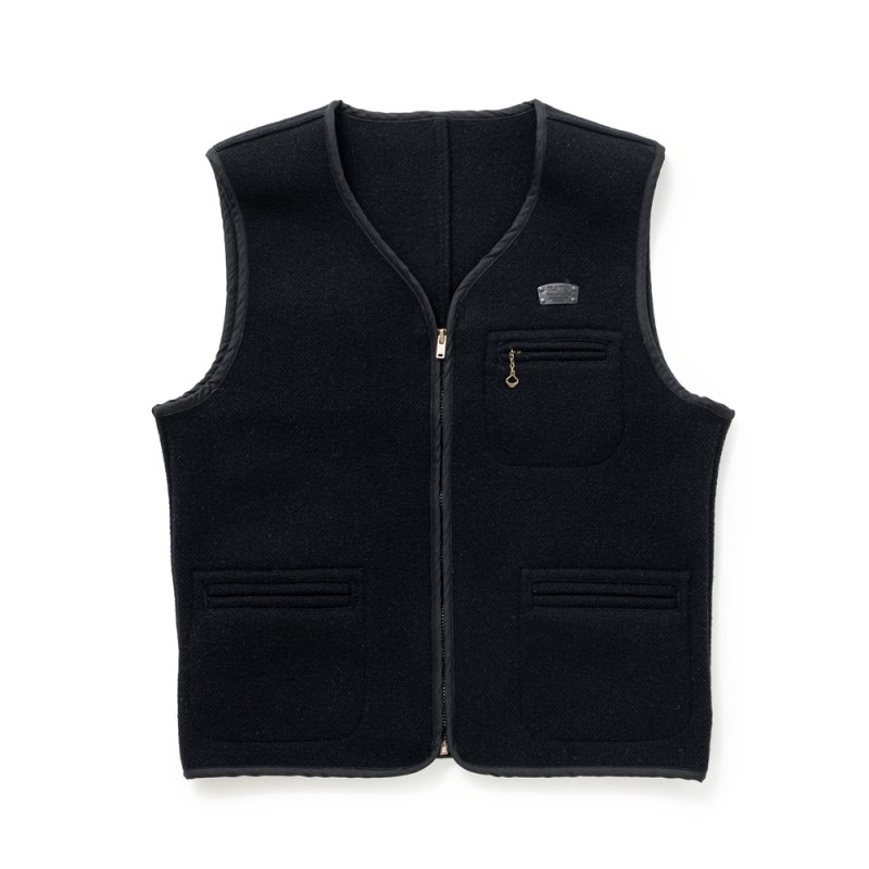 画像1: RATS/FAMILY VEST（BLACK）［ファミリーベスト-25秋冬］