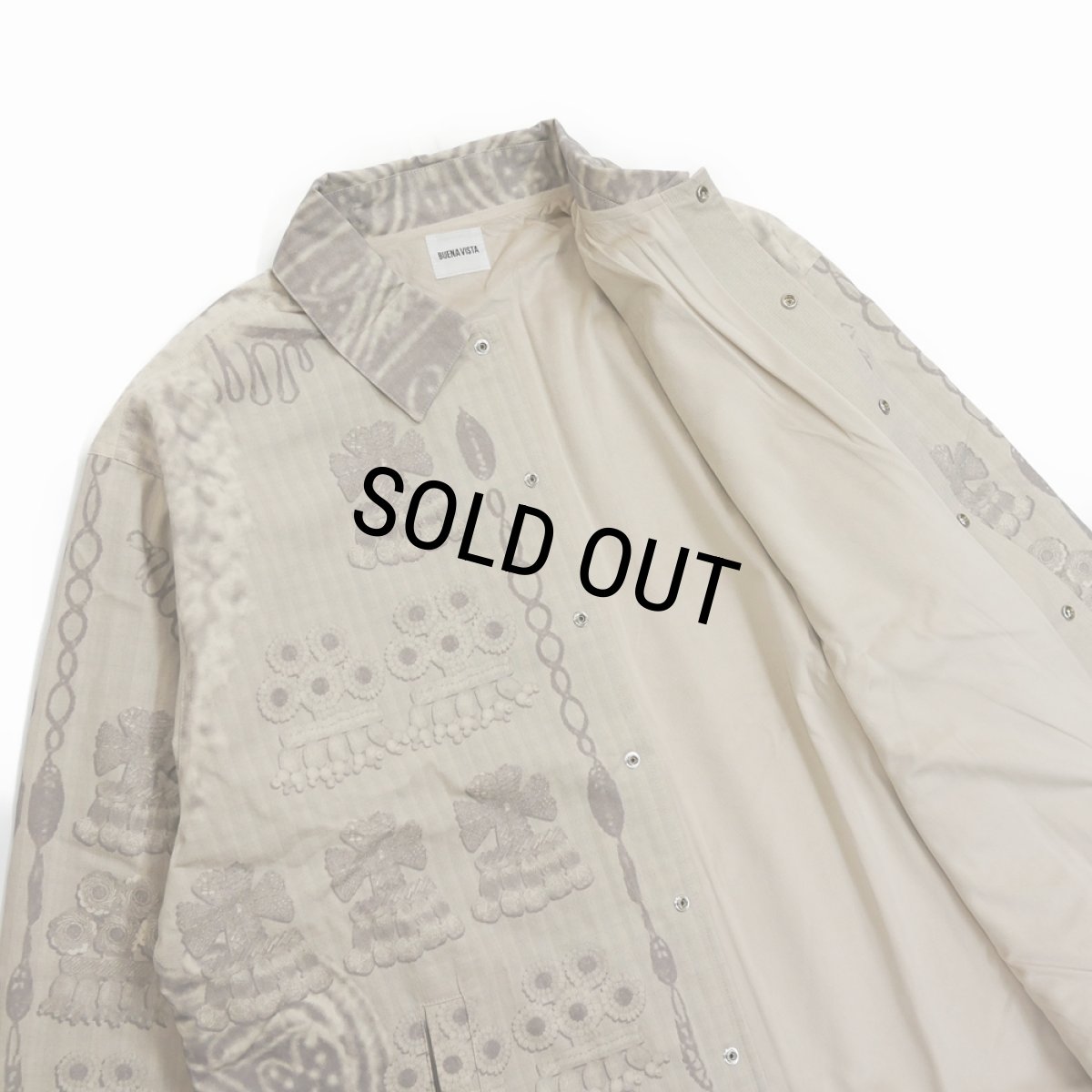 画像4: 【30%OFF】BUENA VISTA/Maria's tassel coach jacket（OFF WHITE）［マリアズタッセルコーチJKT-25秋冬］ (4)