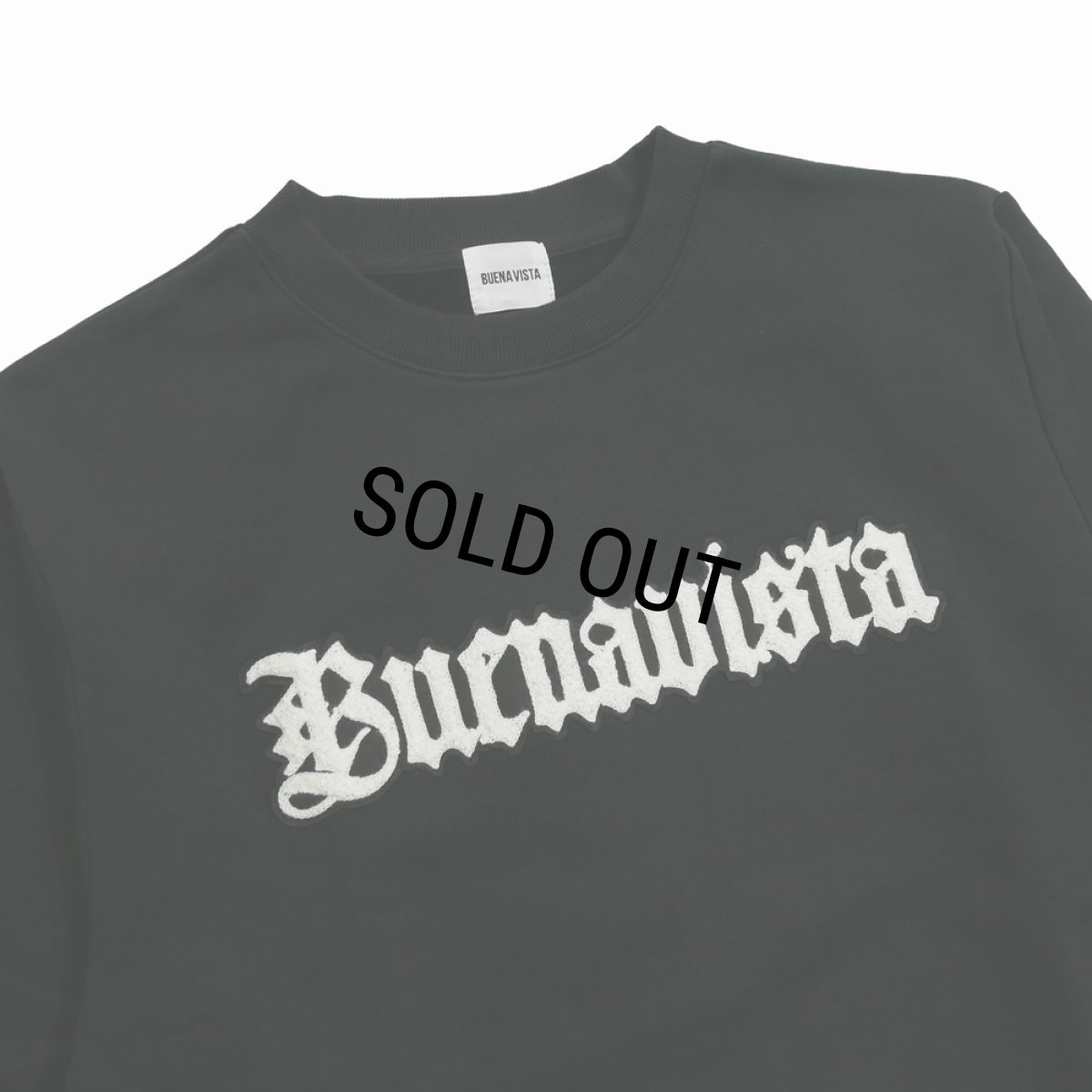 画像3: 【30%OFF】BUENA VISTA/BV gothic logo sweat（BLACK）［クルーネックスウェット-25秋冬］ (3)