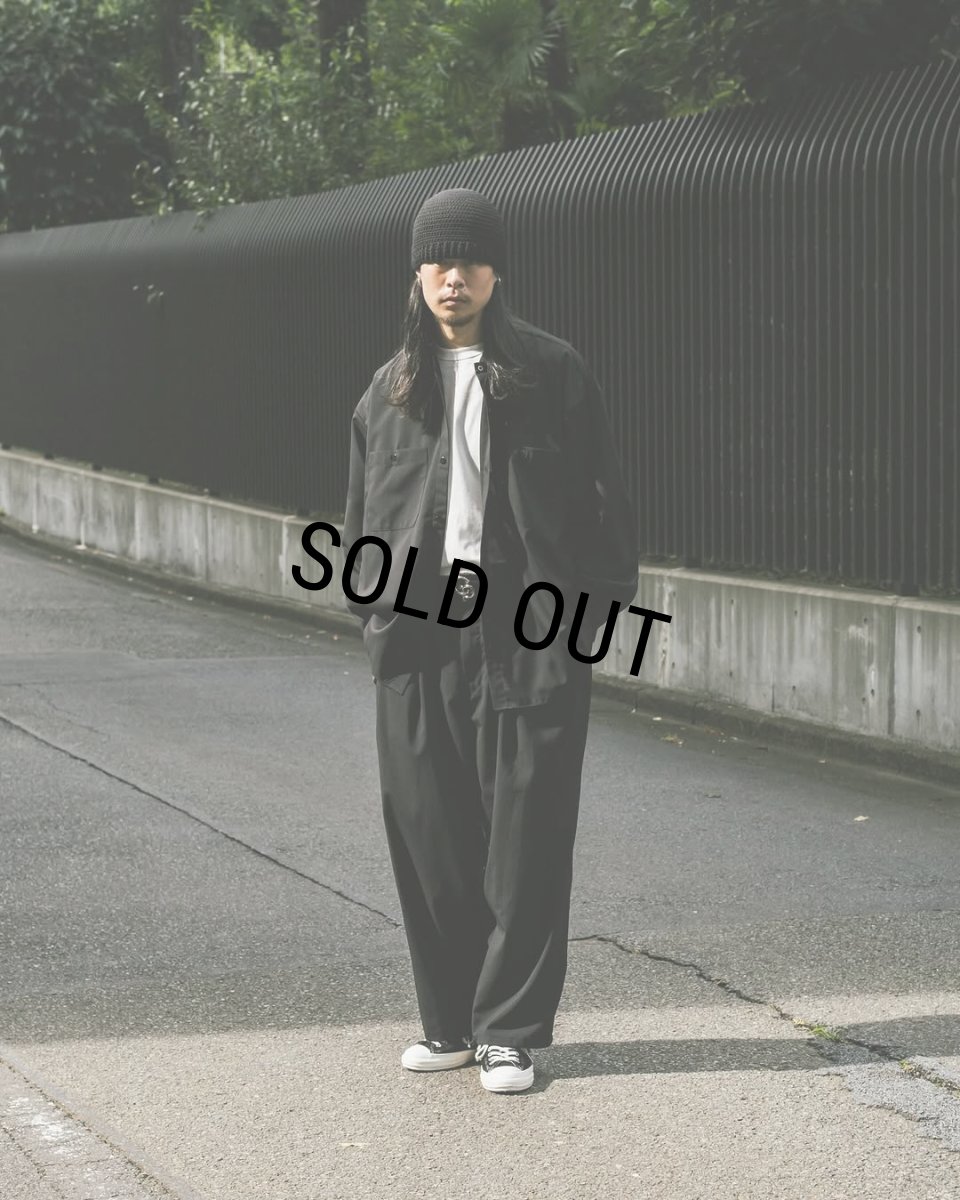 画像2: COOTIE PRODUCTIONS/Crochet Cuffless Beanie（Black）［カフレスビーニー-25秋冬］ (2)