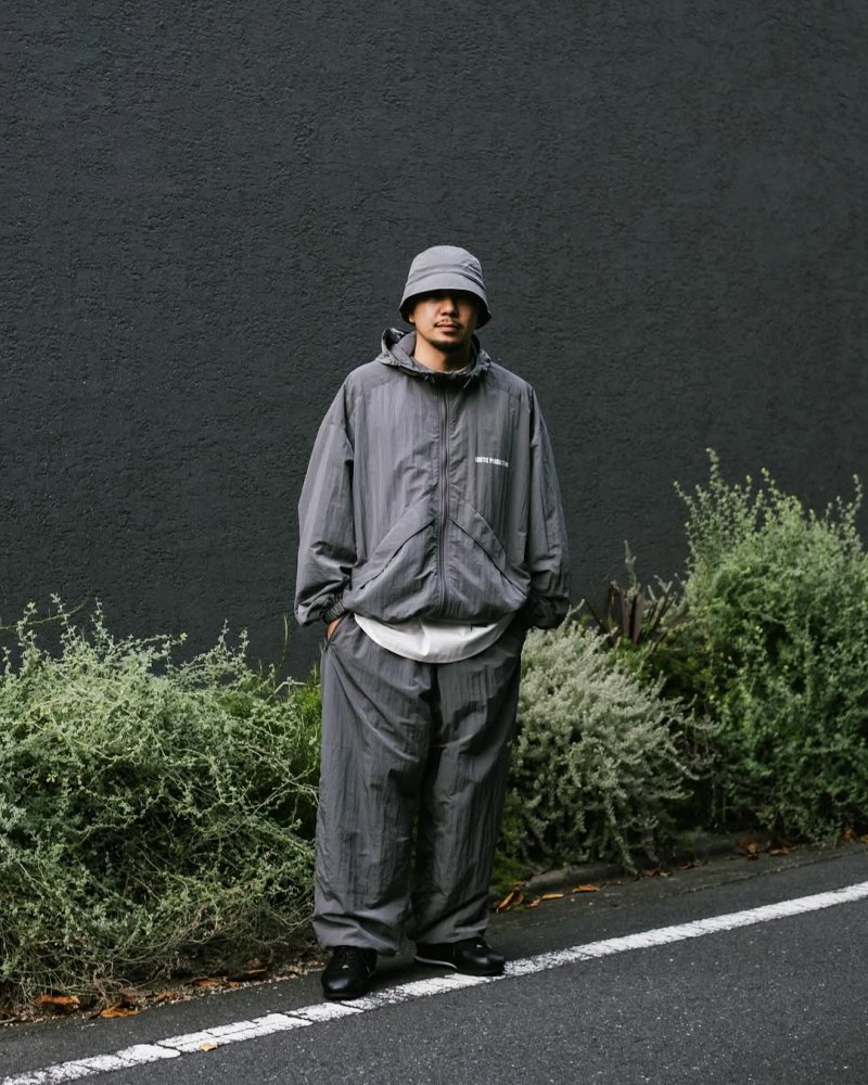 画像2: COOTIE PRODUCTIONS/Nylon Ripstop Training Jacket（Gray）［ナイロンリップストップトレーニングJKT-25秋冬］