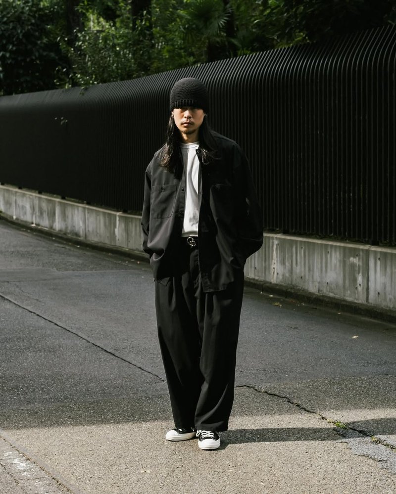 画像3: COOTIE PRODUCTIONS/T/W 2 Tuck Easy Pants（Black）［ツータックイージーパンツ-25秋冬］