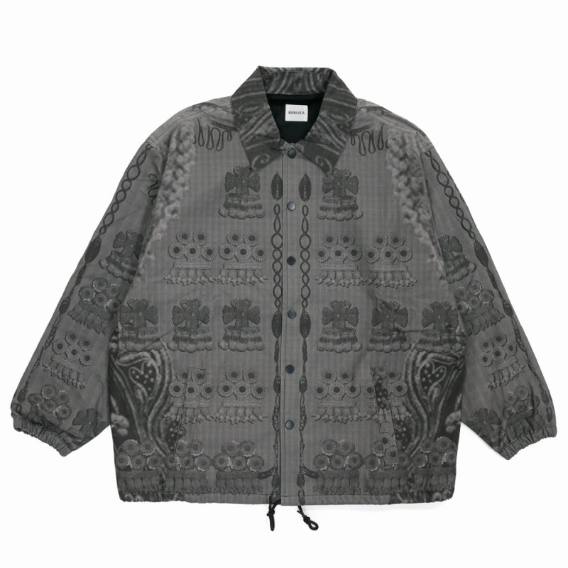 画像1: BUENA VISTA/Maria's tassel coach jacket（CHARCOAL）［マリアズタッセルコーチJKT-25秋冬］