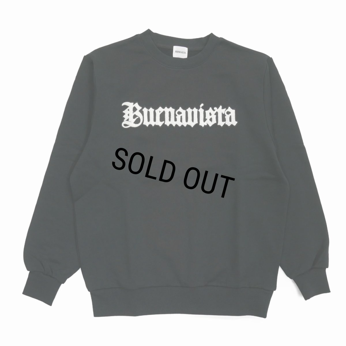 画像1: 【30%OFF】BUENA VISTA/BV gothic logo sweat（BLACK）［クルーネックスウェット-25秋冬］ (1)