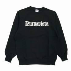 画像1: BUENA VISTA/BV gothic logo sweat（BLACK）［クルーネックスウェット-25秋冬］ (1)