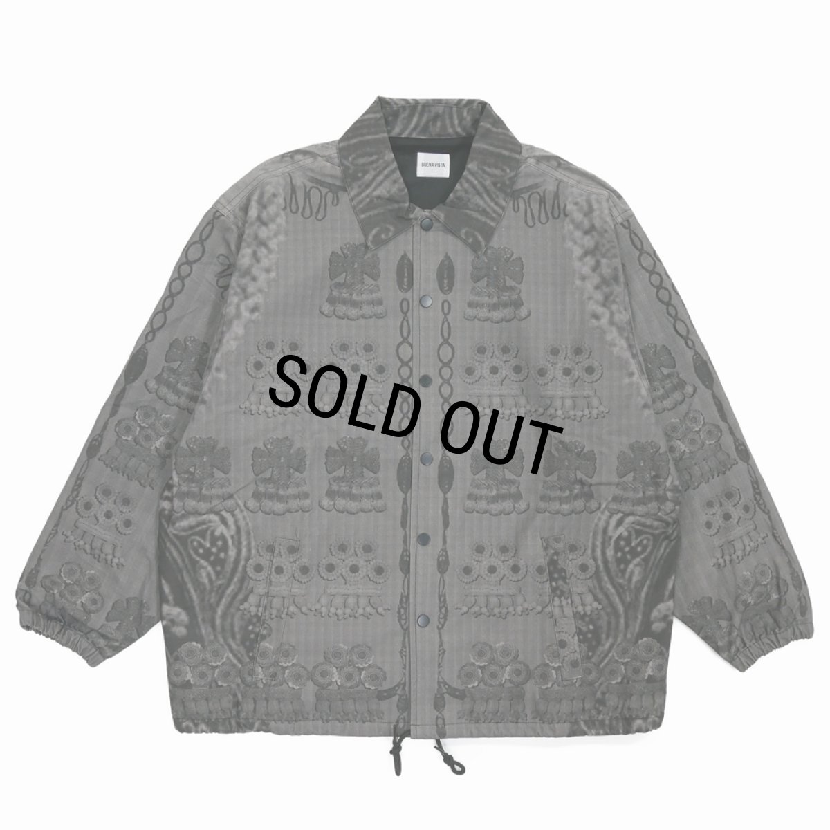 画像2: 【30%OFF】BUENA VISTA/Maria's tassel coach jacket（CHARCOAL）［マリアズタッセルコーチJKT-25秋冬］ (2)