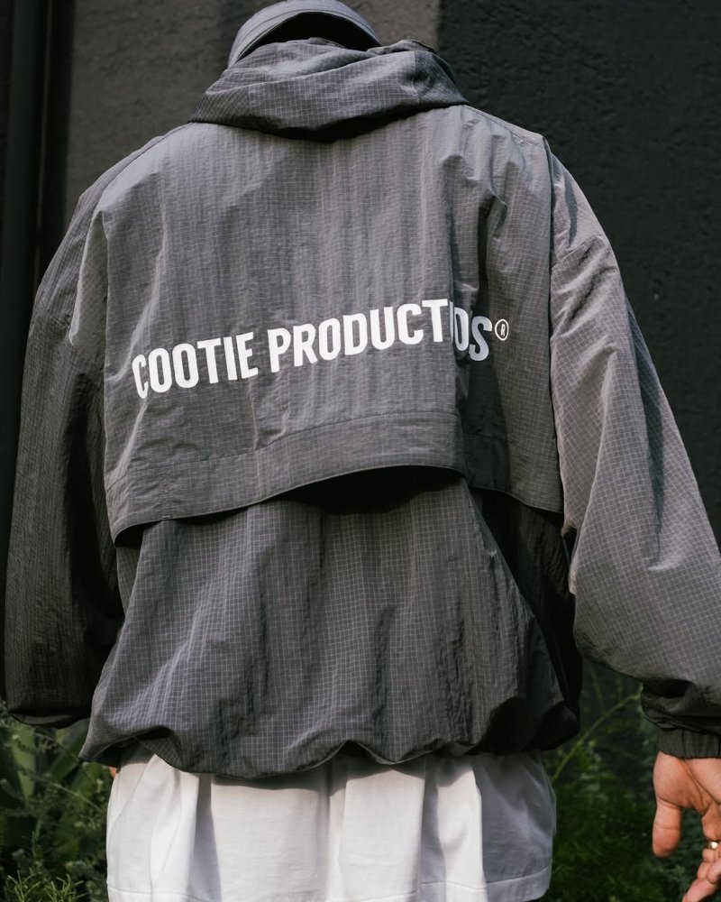 画像3: COOTIE PRODUCTIONS/Nylon Ripstop Training Jacket（Gray）［ナイロンリップストップトレーニングJKT-25秋冬］