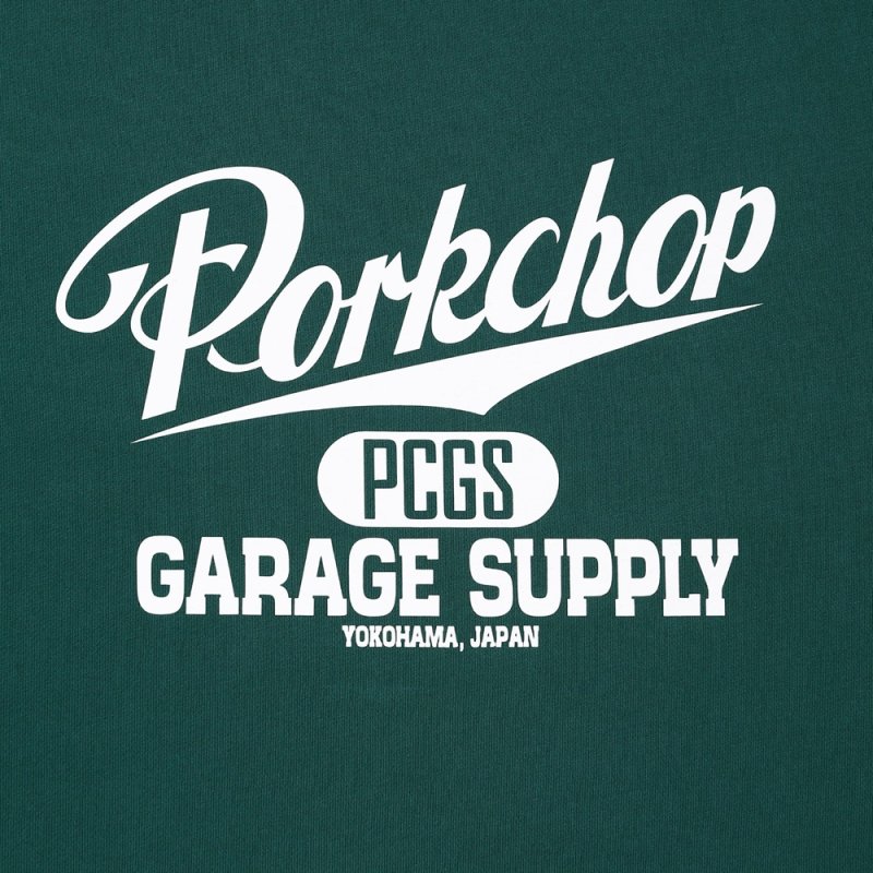 画像3: PORKCHOP/SCRIPT COLLEGE SWEAT（GREEN）［スクリプトカレッジスウェット-25秋冬］