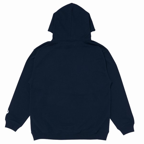 画像2: PORKCHOP/SCRIPT COLLEGE HOODIE（NAVY）［スクリプトカレッジフーディー-25秋冬］