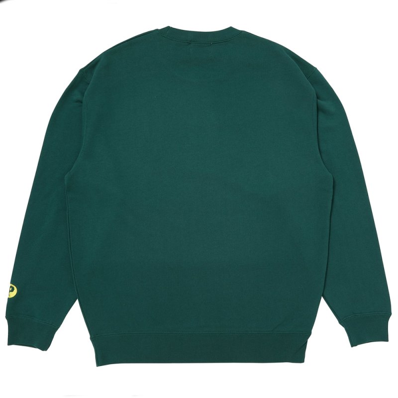 画像2: PORKCHOP/SCRIPT COLLEGE SWEAT（GREEN）［スクリプトカレッジスウェット-25秋冬］