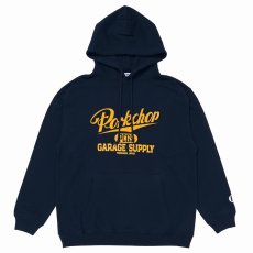 画像1: PORKCHOP/SCRIPT COLLEGE HOODIE（NAVY）［スクリプトカレッジフーディー-25秋冬］ (1)