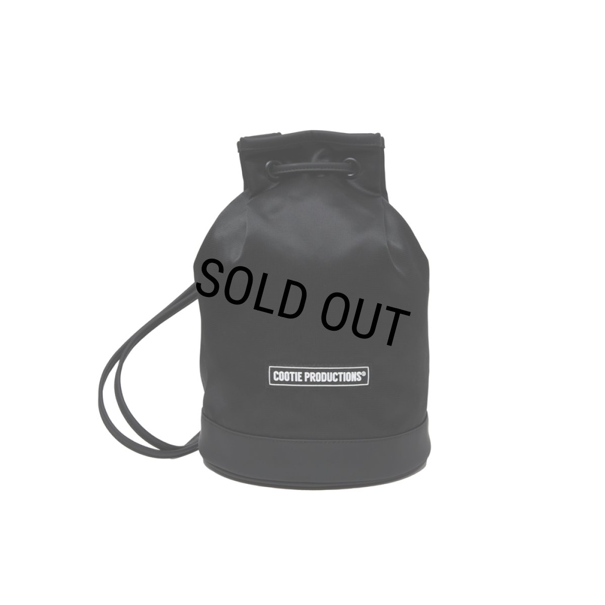 画像1: COOTIE PRODUCTIONS/Drawstring Shoulder Bag（Black）［ドローストリングショルダーバッグ-25秋冬］ (1)