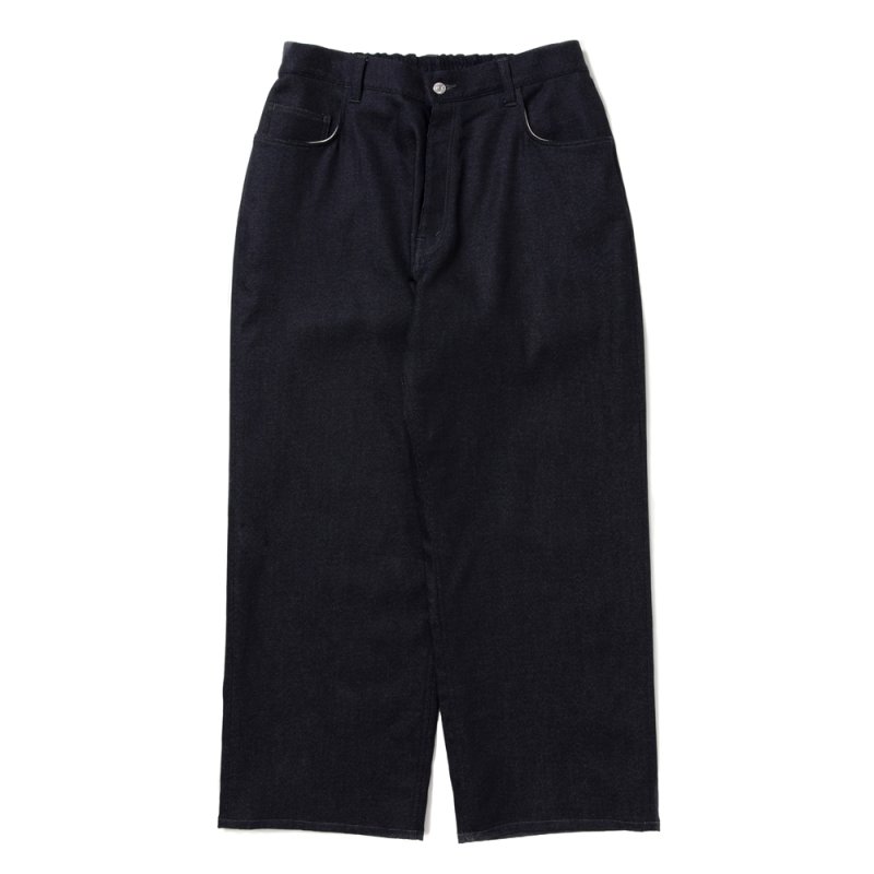 画像1: COOTIE PRODUCTIONS/Reverse Loop Denim 5 Pocket Baggy Easy Pants（Indigo Rigid）［リバースループデニム5ポケットバギーイージーパンツ-25秋冬］
