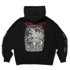 画像1: ANTIDOTE BUYERS CLUB/Fade Wash Sweat Parka（Grim Reaper）（Black） (1)