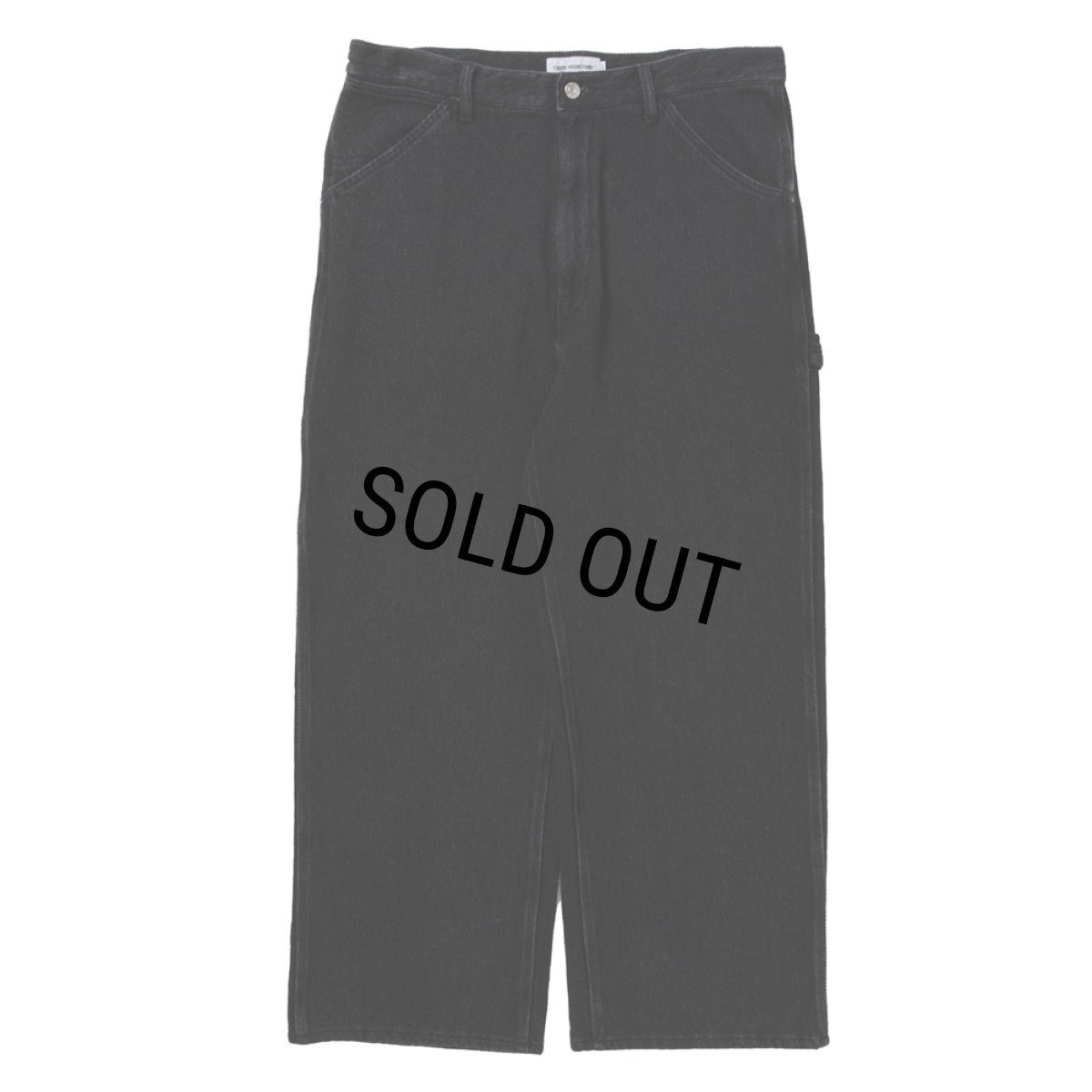 画像1: COOTIE PRODUCTIONS/Sulfur Dyed Exaggerated Twill Painter Pants（Black）［ツイルペインターパンツ-25秋冬］ (1)