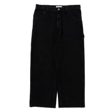 画像1: COOTIE PRODUCTIONS/Sulfur Dyed Exaggerated Twill Painter Pants（Black）［ツイルペインターパンツ-25秋冬］ (1)