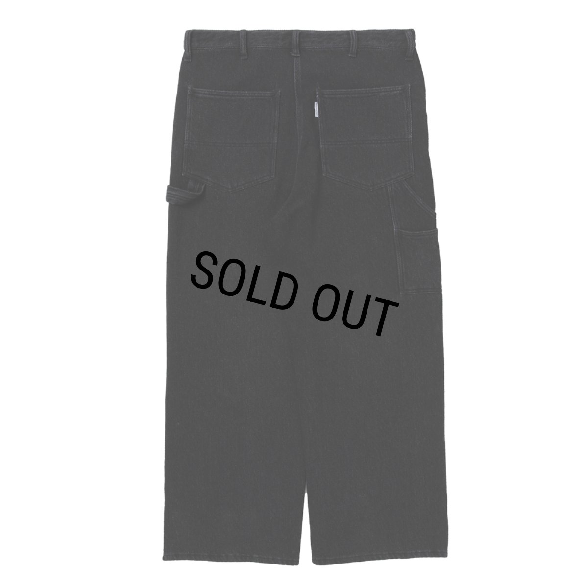 画像2: COOTIE PRODUCTIONS/Sulfur Dyed Exaggerated Twill Painter Pants（Black）［ツイルペインターパンツ-25秋冬］ (2)