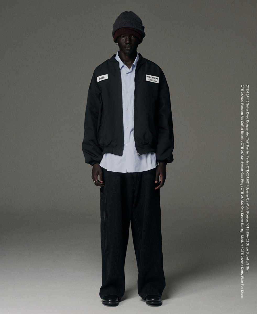 画像7: COOTIE PRODUCTIONS/Sulfur Dyed Exaggerated Twill Painter Pants（Black）［ツイルペインターパンツ-25秋冬］ (7)