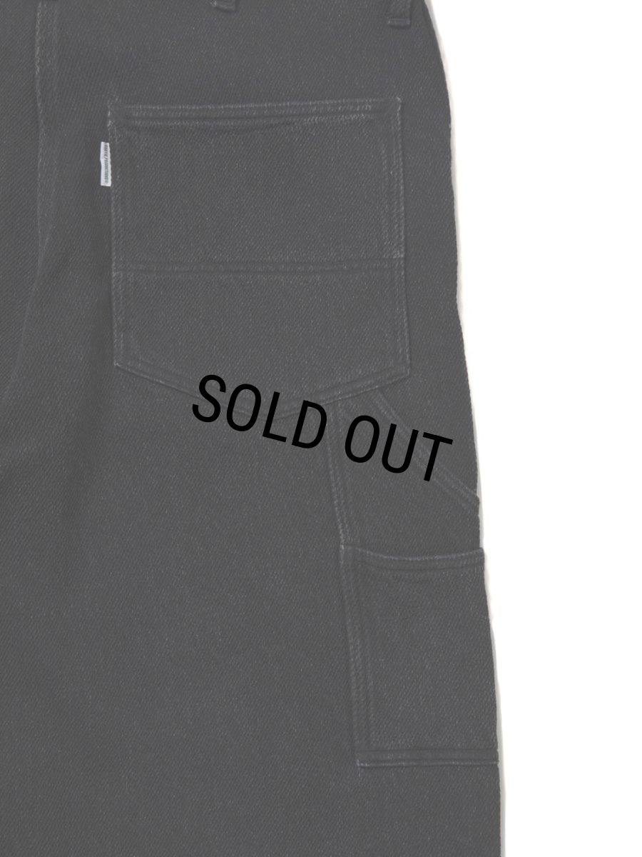 画像5: COOTIE PRODUCTIONS/Sulfur Dyed Exaggerated Twill Painter Pants（Black）［ツイルペインターパンツ-25秋冬］ (5)