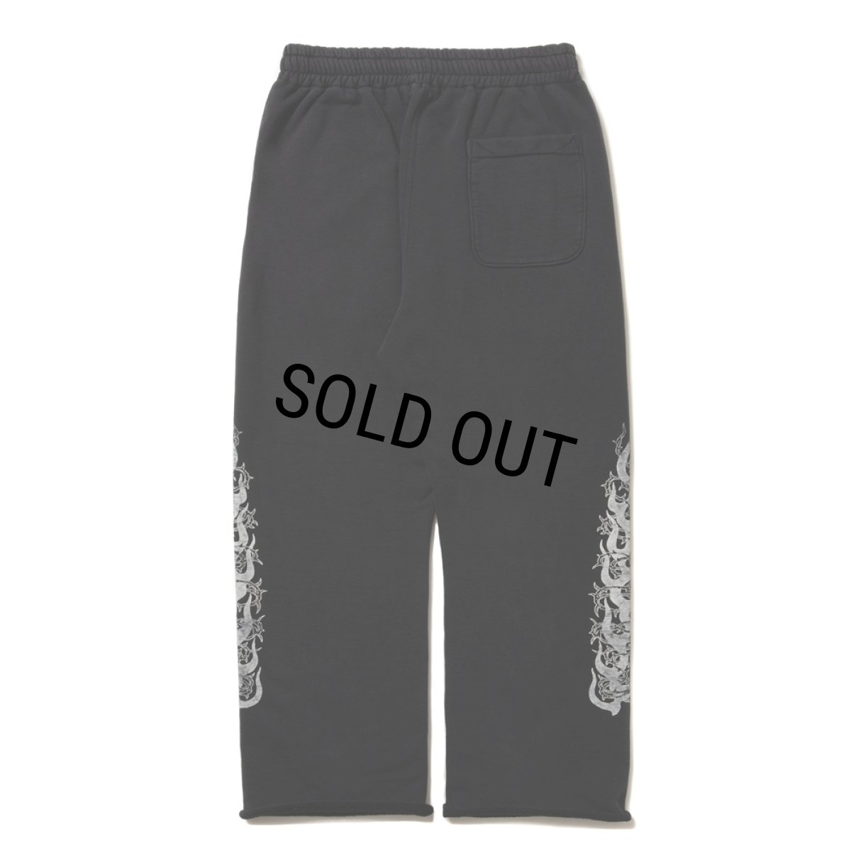 画像2: ANTIDOTE BUYERS CLUB/Fade Wash Sweat Pants（Thorn & Flames）（Black） (2)