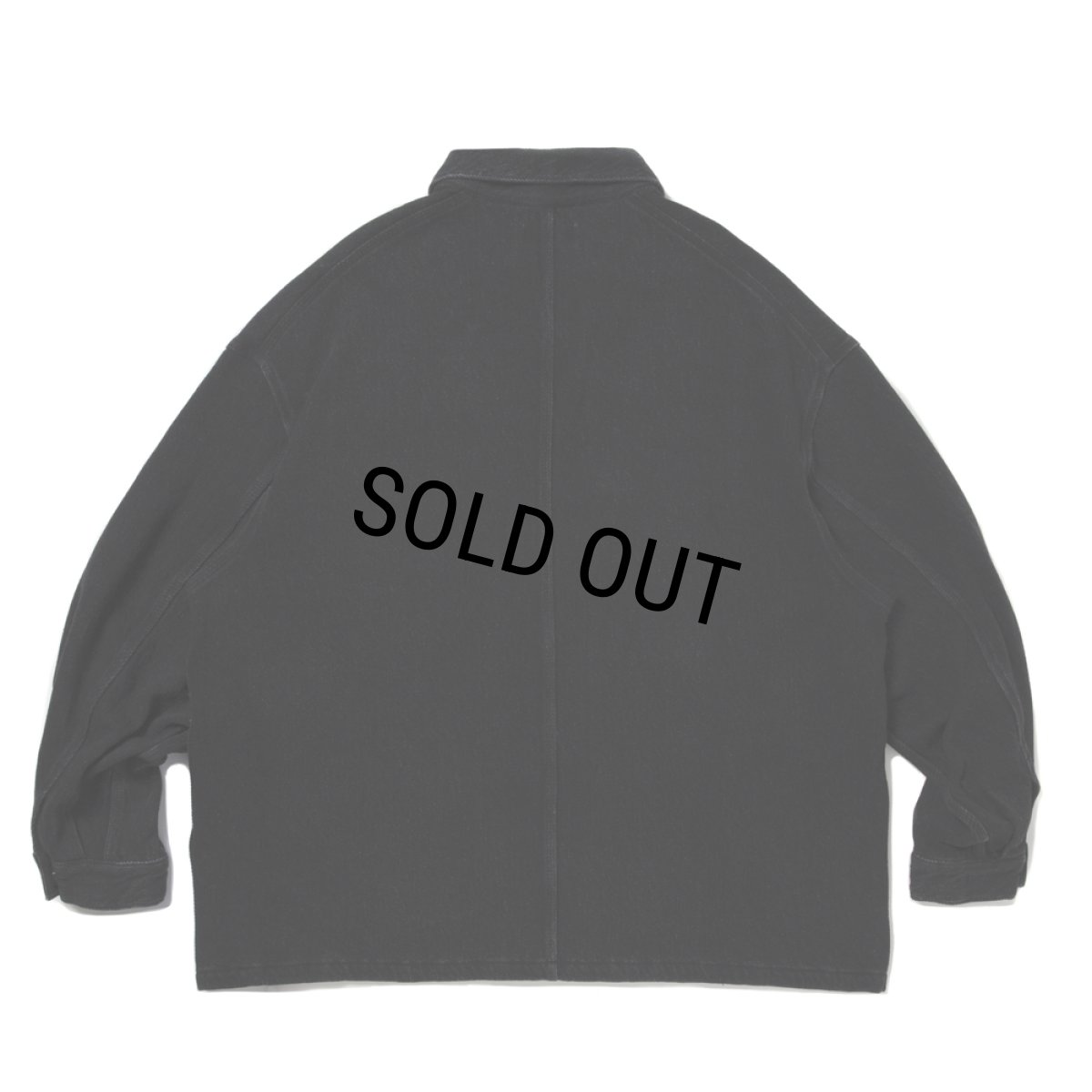 画像2: COOTIE PRODUCTIONS/Sulfur Dyed Exaggerated Twill Coverall（Black）［ツイルカバーオール-25秋冬］ (2)