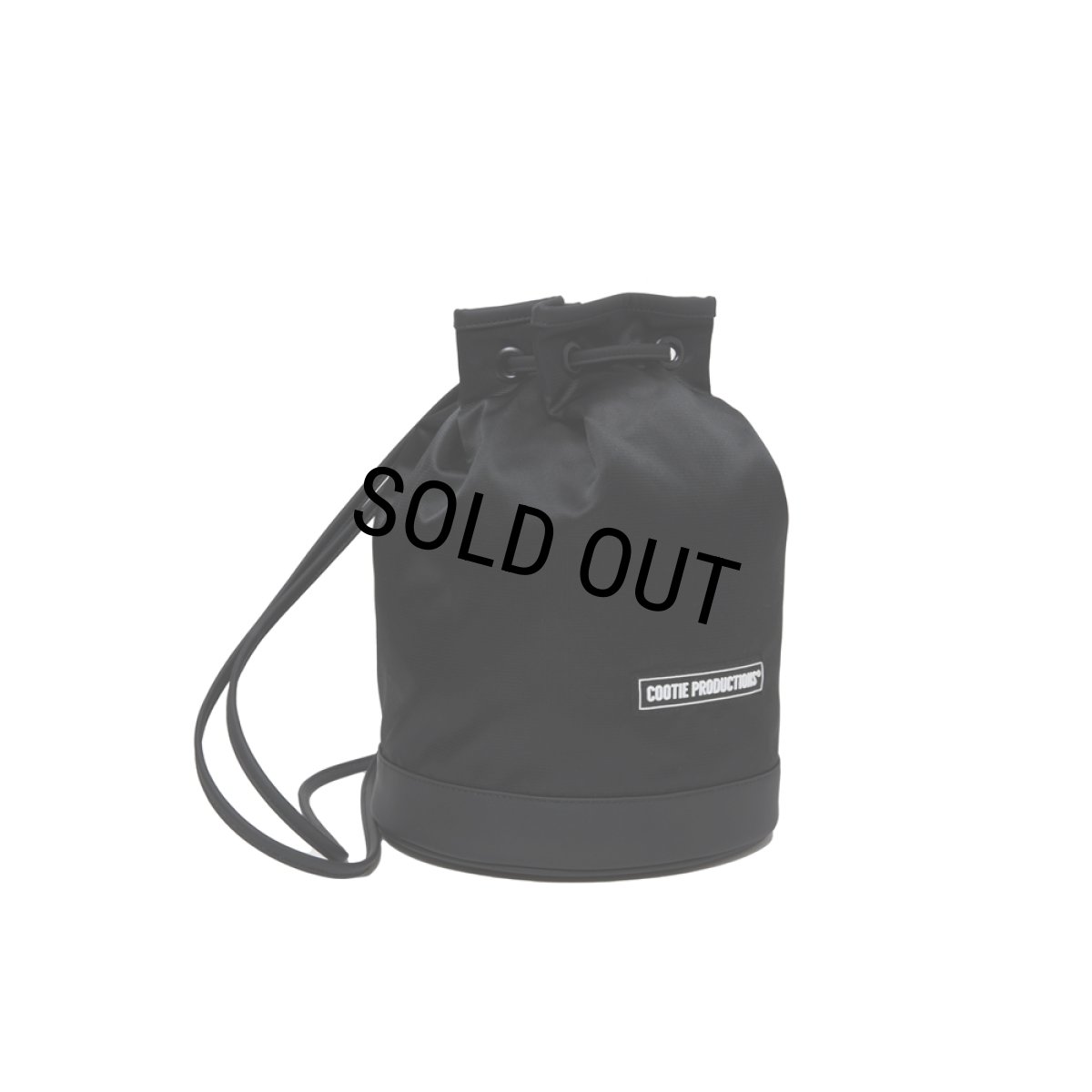 画像2: COOTIE PRODUCTIONS/Drawstring Shoulder Bag（Black）［ドローストリングショルダーバッグ-25秋冬］ (2)