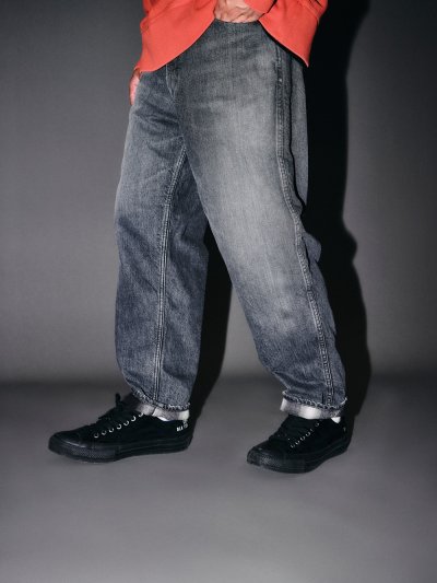 画像3: ROUGH AND RUGGED/BANKS（BLACK）［ユーズド加工デニムパンツ-25秋冬］
