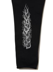 画像4: ANTIDOTE BUYERS CLUB/Fade Wash Sweat Pants（Thorn & Flames）（Black） (4)