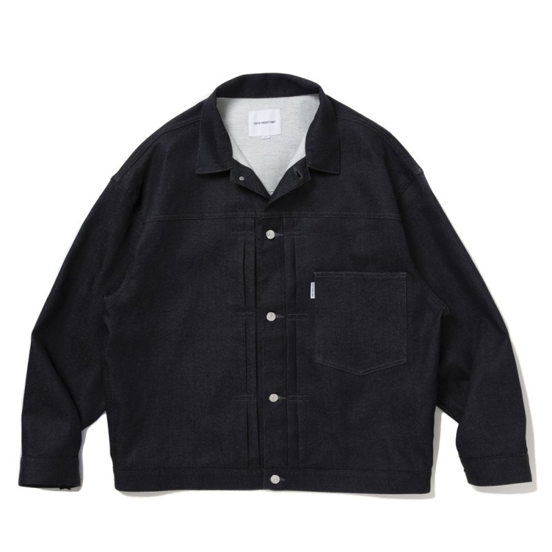 画像1: COOTIE PRODUCTIONS/Reverse Loop Denim Jacket（Type 1st）（Indigo Rigid）［リバースループデニムJKT-25秋冬］