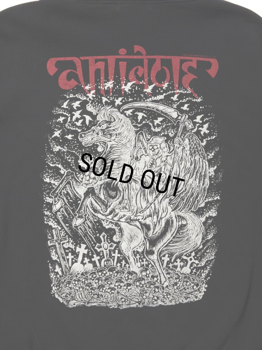 画像5: ANTIDOTE BUYERS CLUB/Fade Wash Sweat Parka（Grim Reaper）（Black） (5)